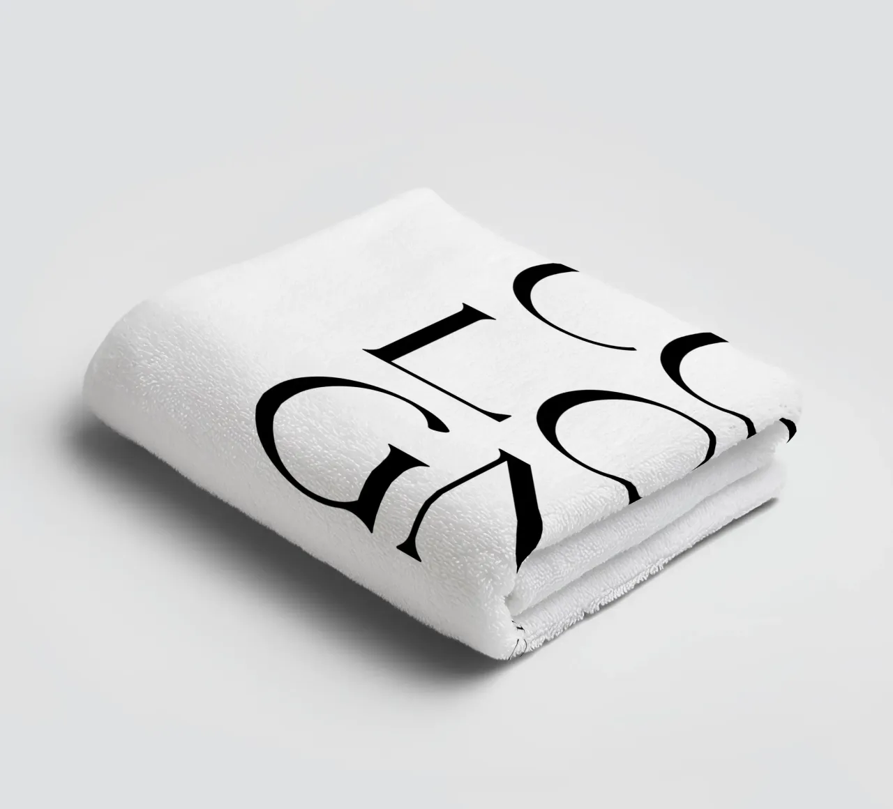 Tipografia Colonia asciugamano da bagno da YV TYPOGRAPHY