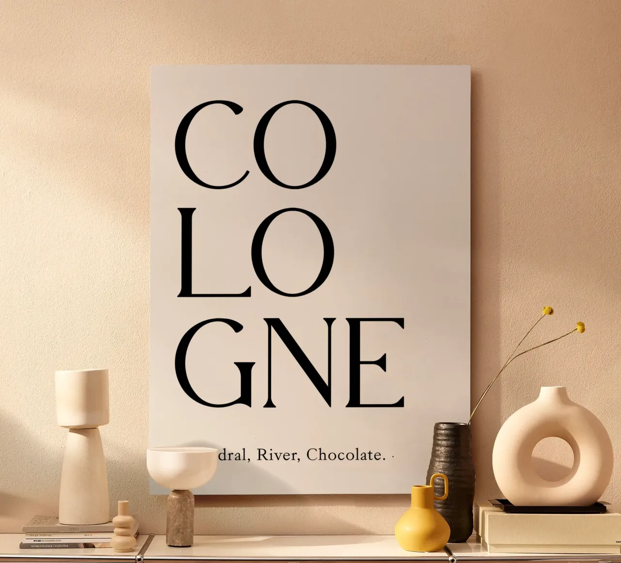 Tipografia Colonia alluminio dibond da YV TYPOGRAPHY