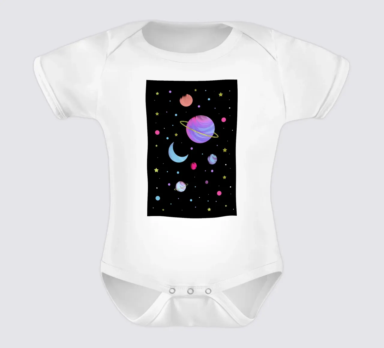 Great Universe babyrompertje korte mouwen van cafelab