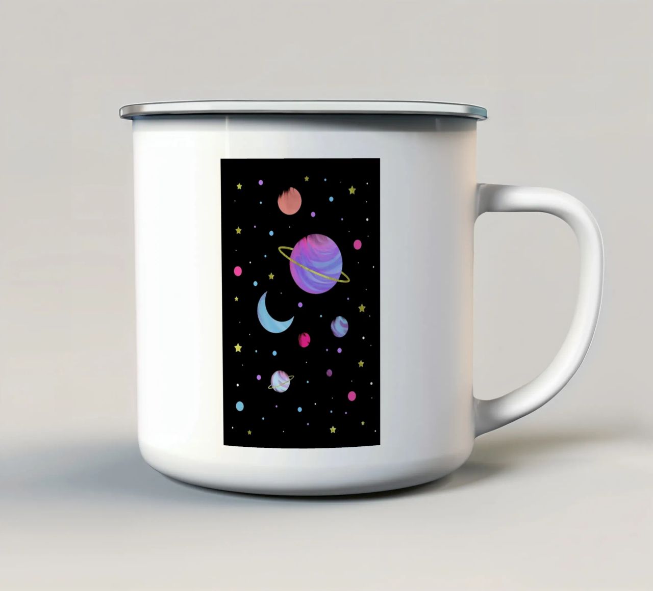 Great Universe tazza in smalto da cafelab