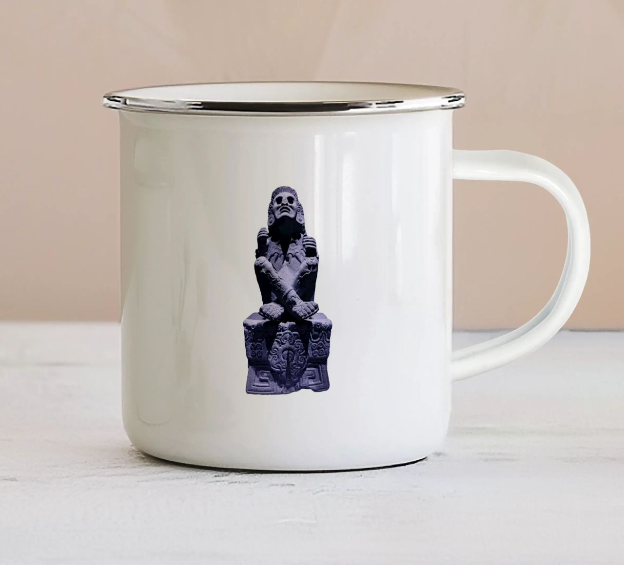 Xochipilli Art Design tazza in smalto da nirwanaart