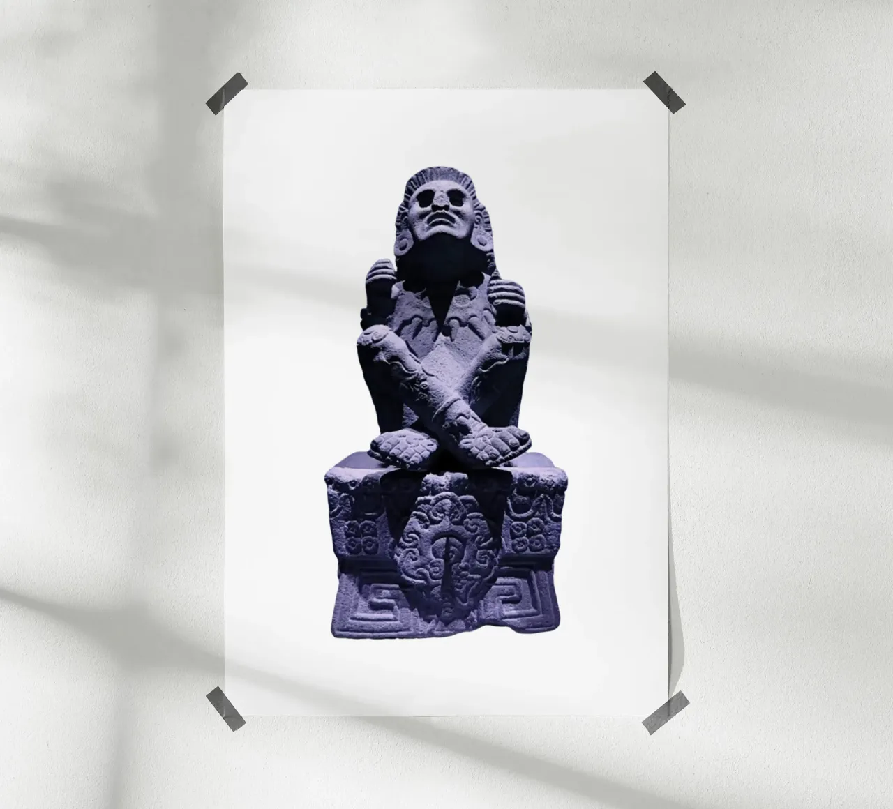 Xochipilli Art Design poster con telaio in alluminio da nirwanaart