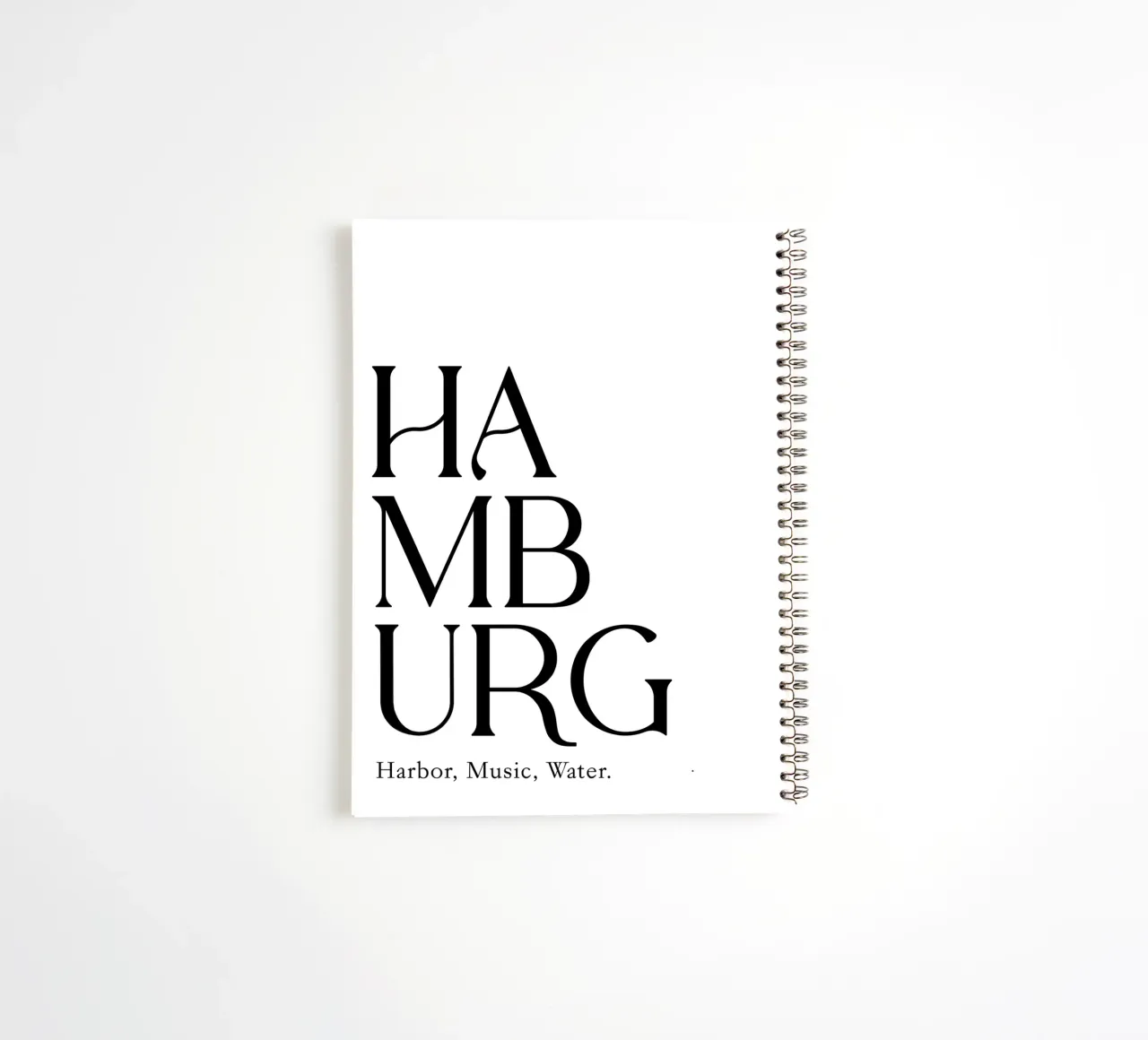 Hamburg Typography spiral notebook by YV TYPOGRAPHY