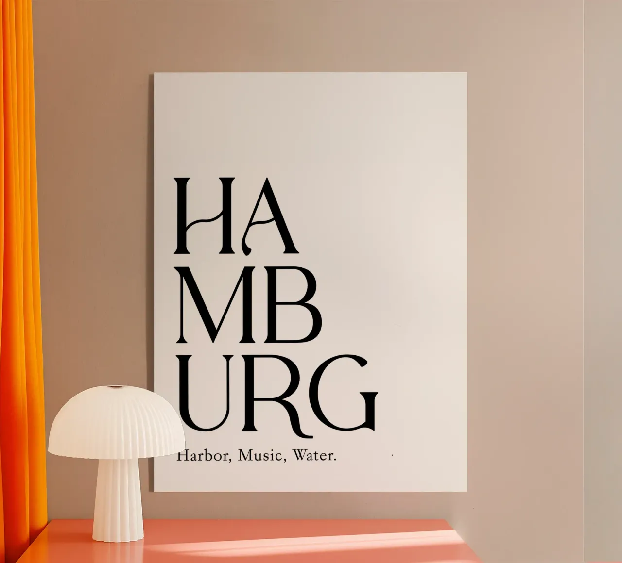 Tipografia di Amburgo plexiglass da YV TYPOGRAPHY