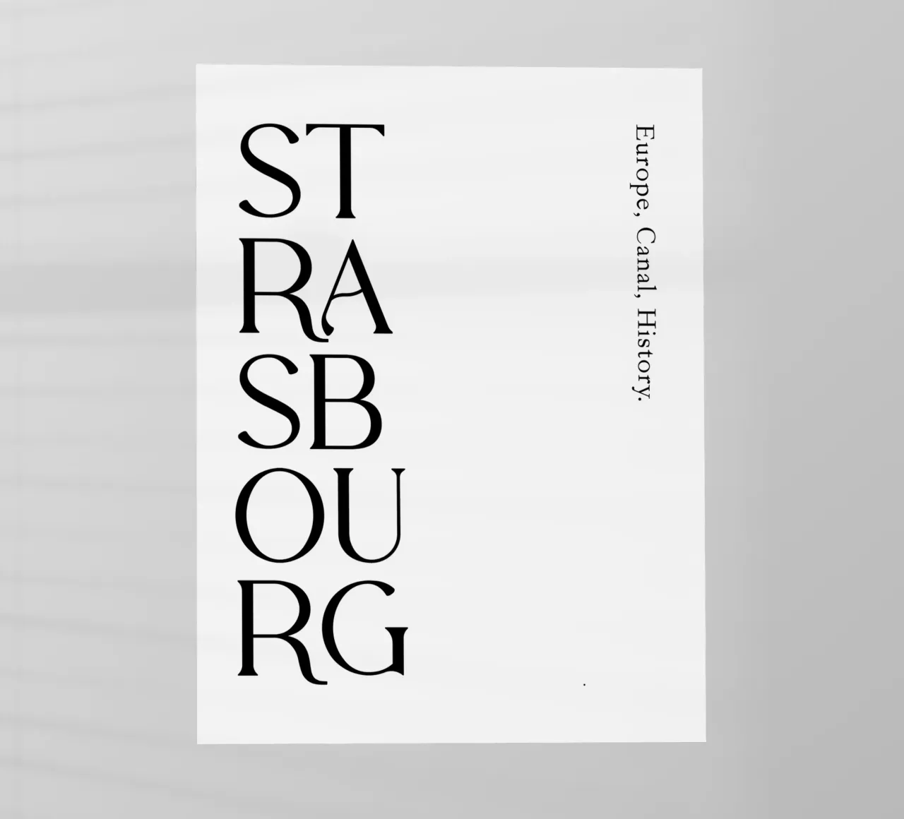 Tipografia di Strasburgo pellicola backlit da YV TYPOGRAPHY