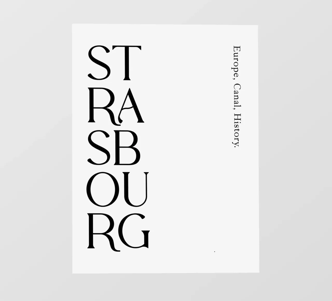 Tipografia di Strasburgo telo in pvc da YV TYPOGRAPHY