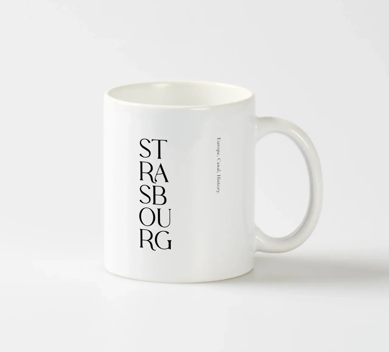 Tipografia di Strasburgo tazza in ceramica da YV TYPOGRAPHY