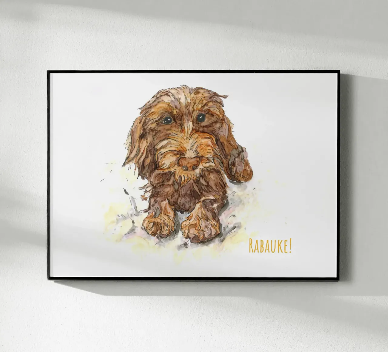 Dachshund bully acrylic glass by MutMalerin