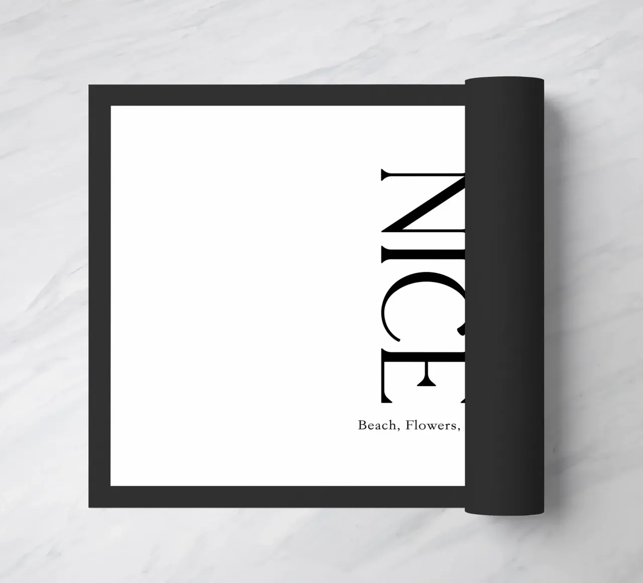 Nice Typography doormat by YV TYPOGRAPHY