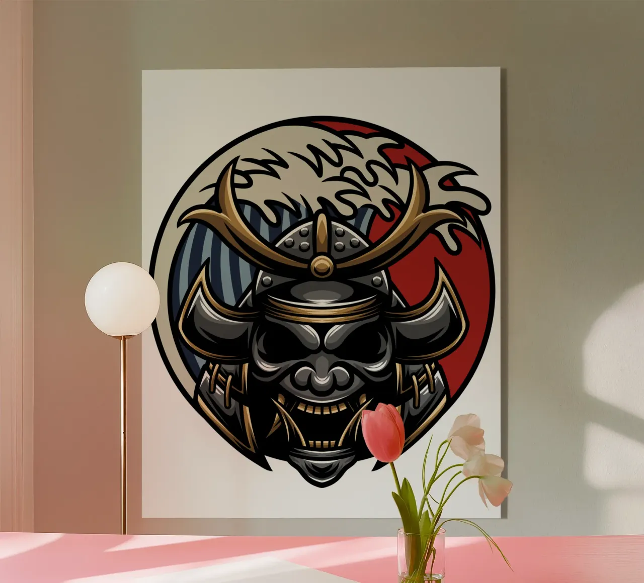 Maschera giapponese plexiglass da nirwanaart