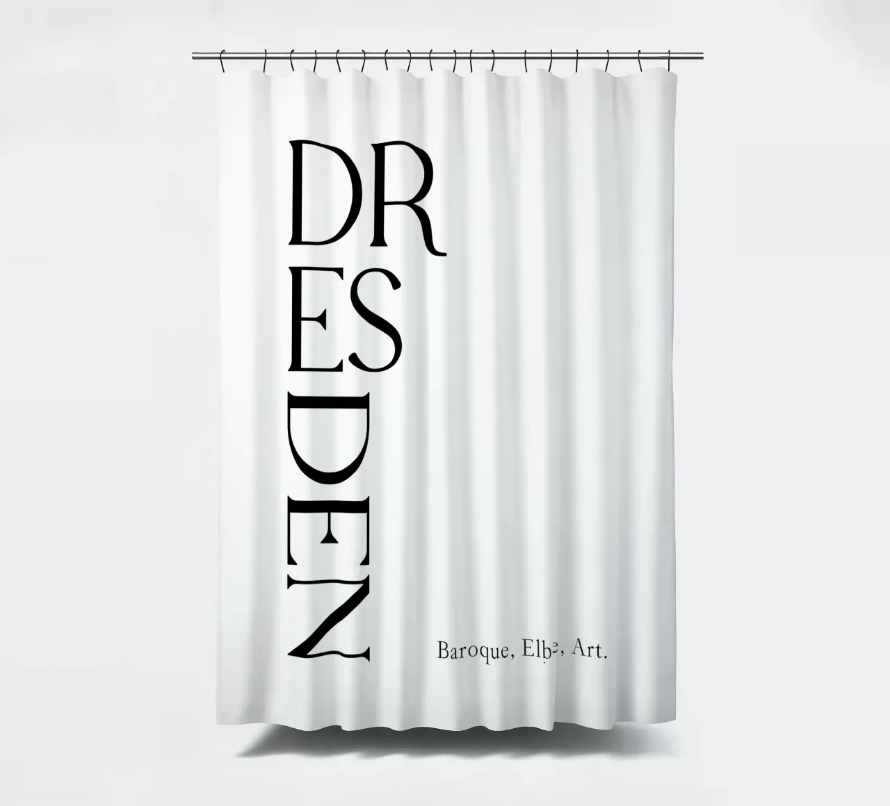 Tipografia di Dresda tenda da doccia da YV TYPOGRAPHY