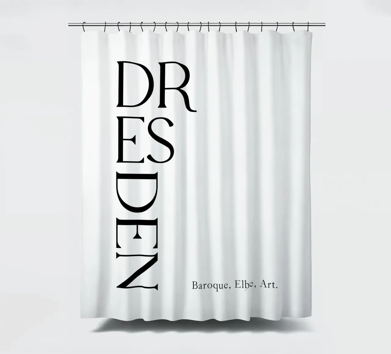 Tipografia di Dresda tenda da doccia da YV TYPOGRAPHY