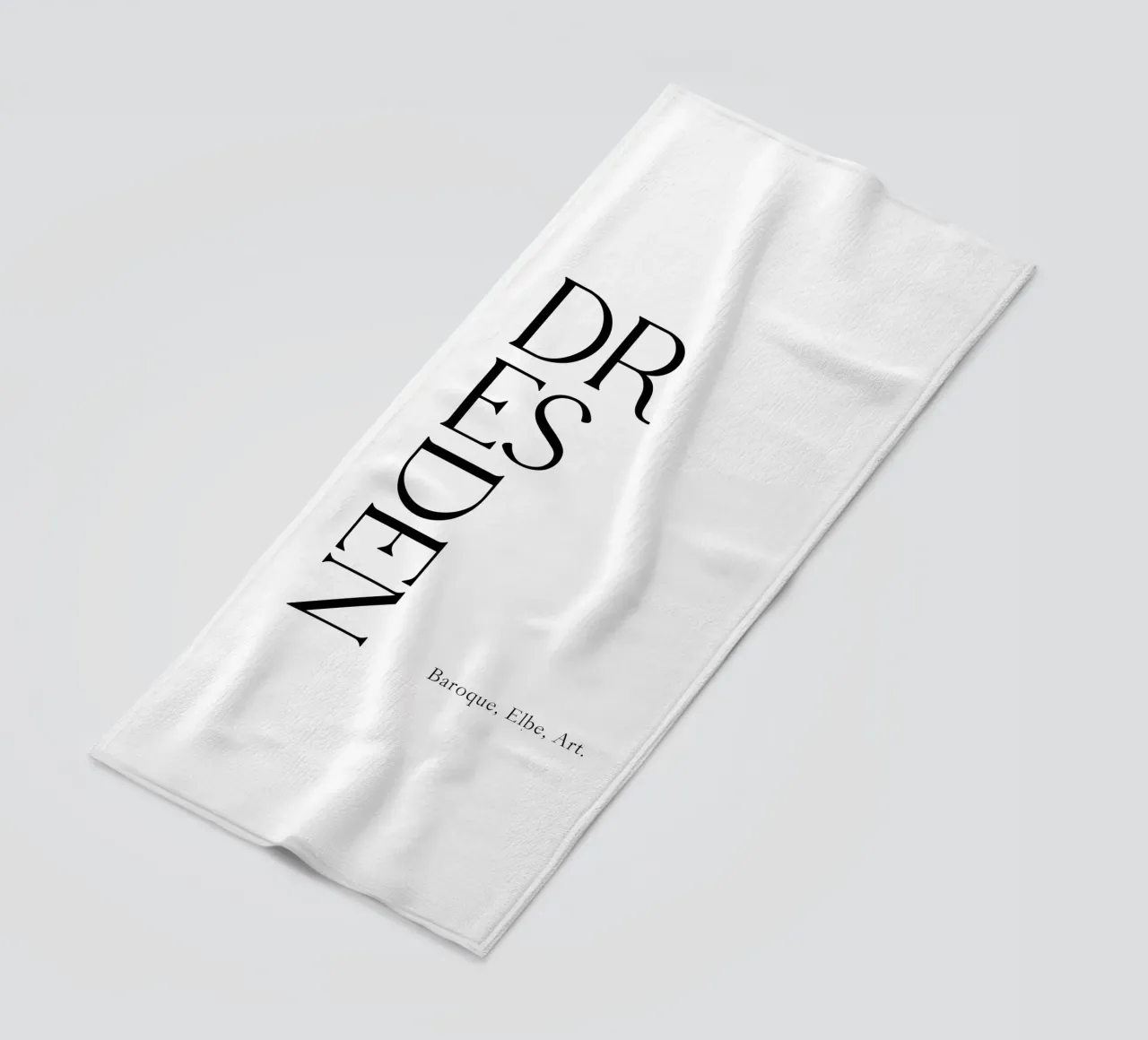 Tipografia di Dresda telo mare da YV TYPOGRAPHY