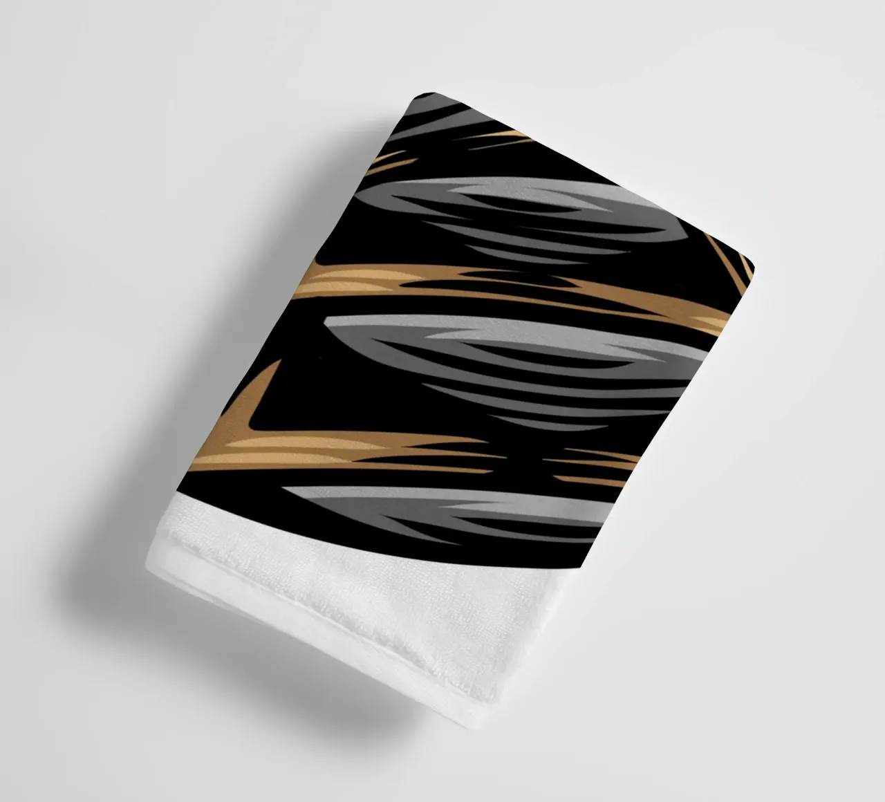 Japanese Ninja Mask Art towel by nirwanaart