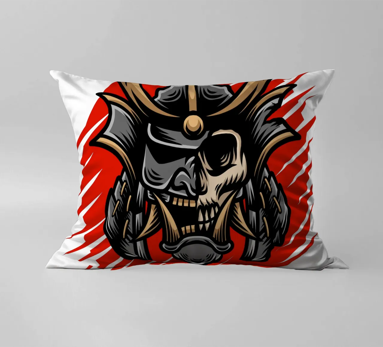 Maschere giapponesi di design cuscino da nirwanaart
