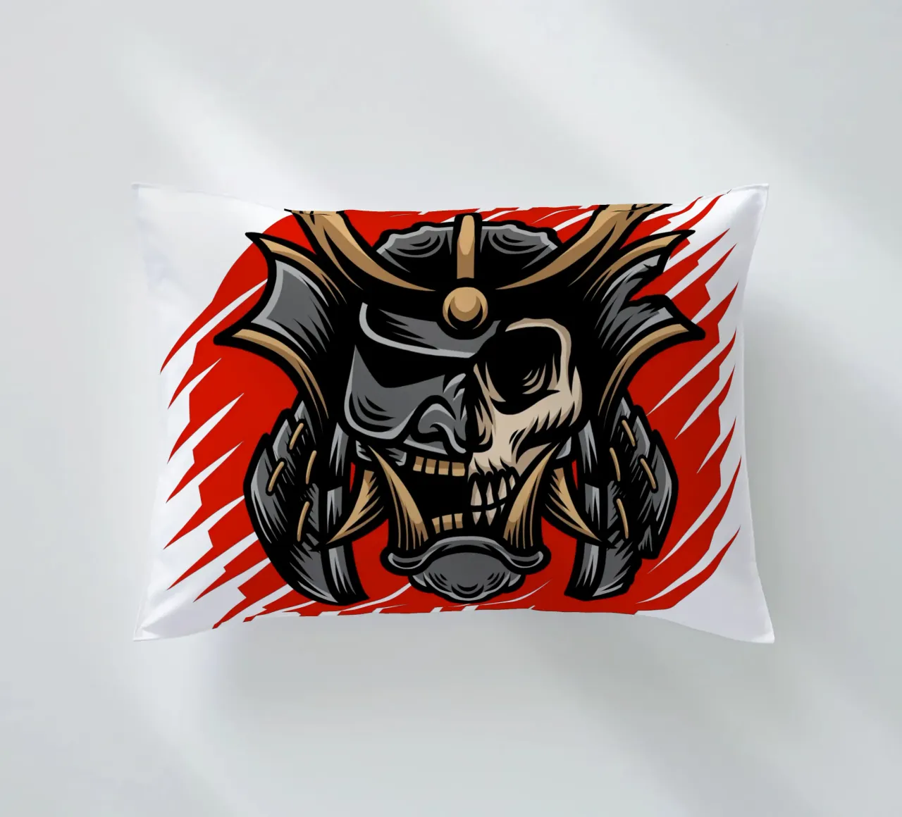 Maschere giapponesi di design cuscino da nirwanaart