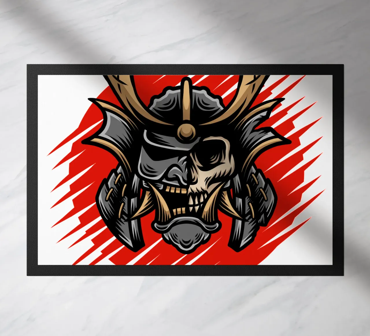 Maschere giapponesi di design zerbino da nirwanaart