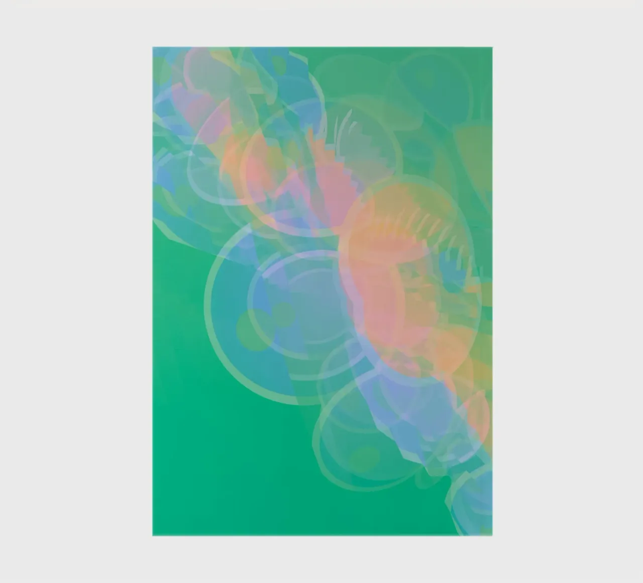 Abstract colourful pastel circles or soap bubbles notebook by Something for you