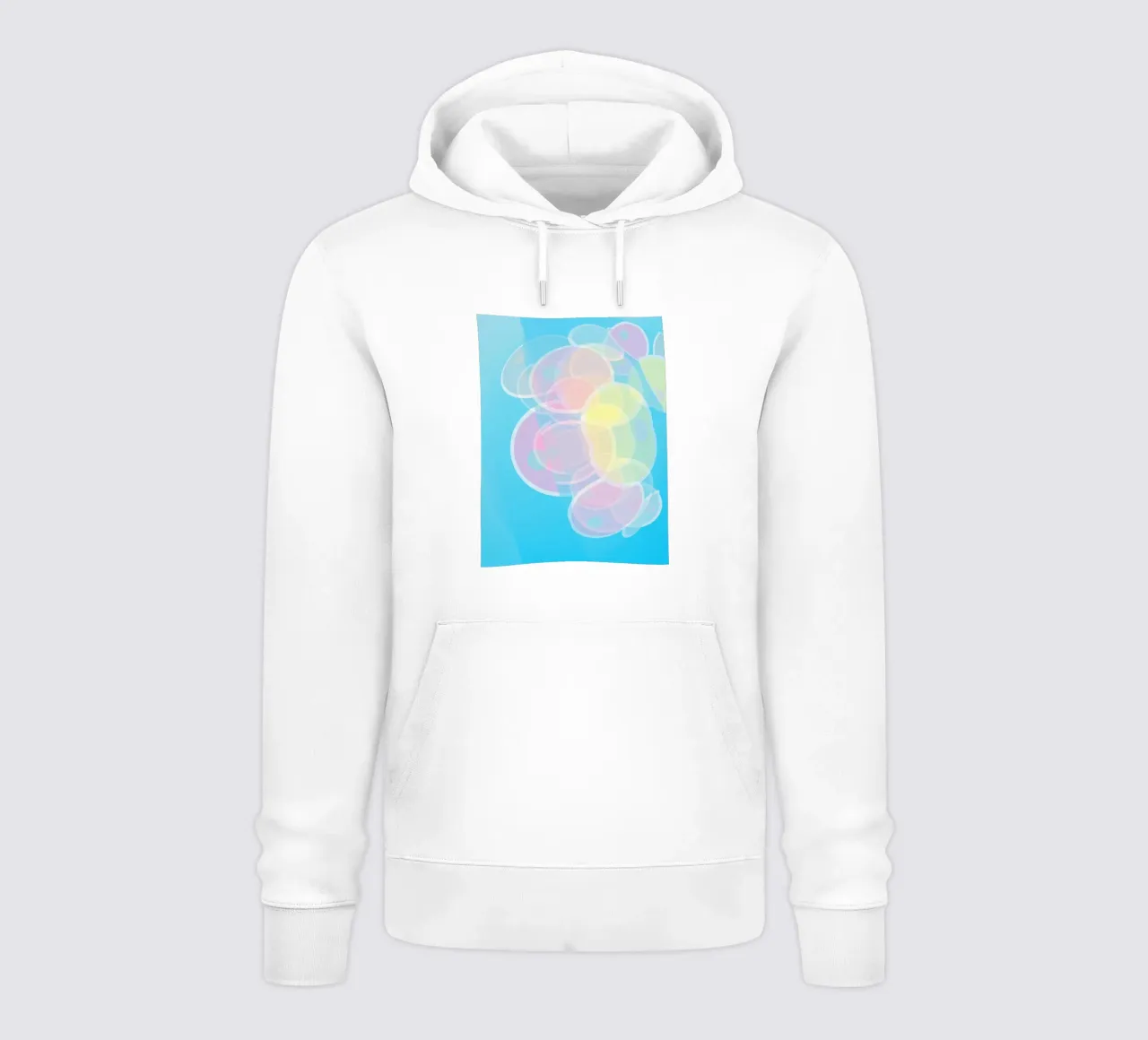 Cerchi astratti colorati a pastello o bolle di sapone felpa con cappuccio da Something for you