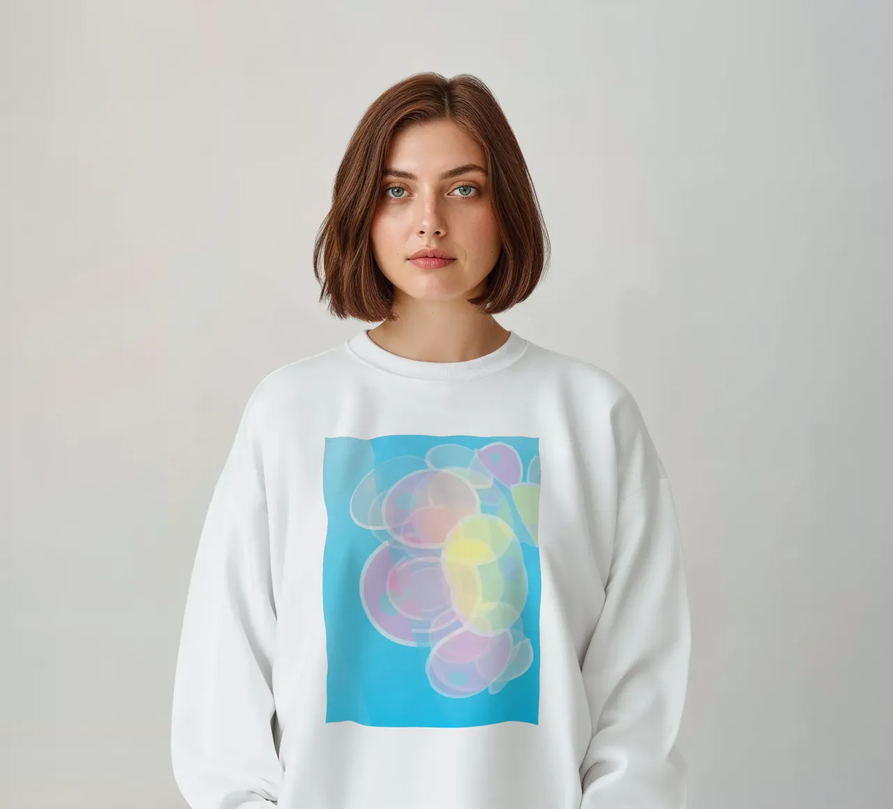 Cerchi astratti colorati a pastello o bolle di sapone felpa da Something for you