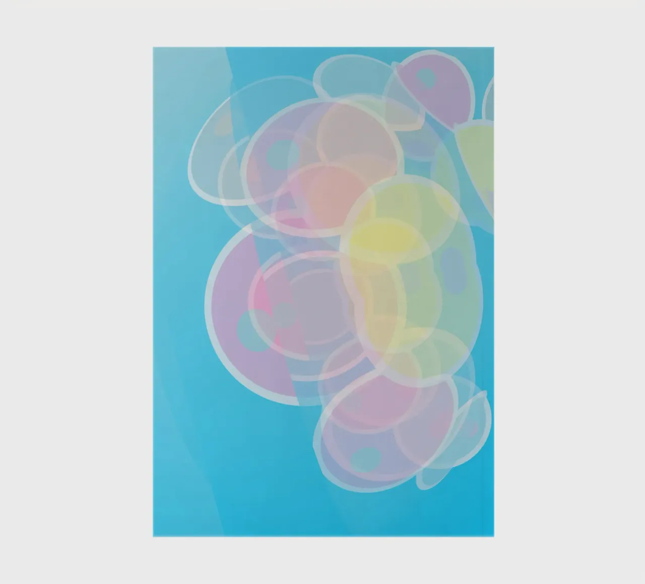 Abstract colourful pastel circles or soap bubbles notebook by Something for you