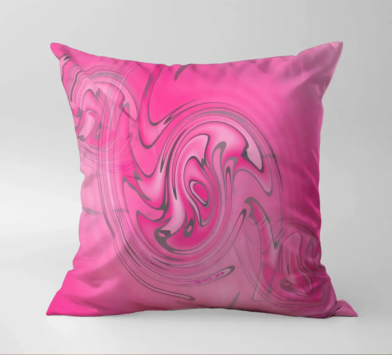 Motivo astratto rosa attorcigliato cuscino da Something for you