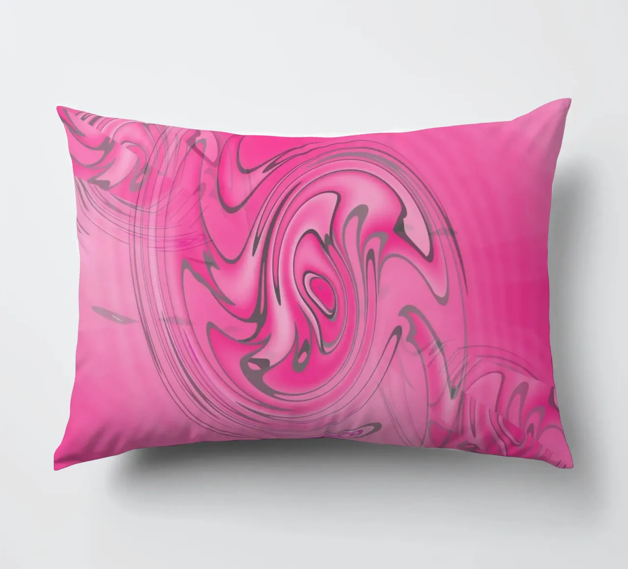 Motivo astratto rosa attorcigliato cuscino da Something for you