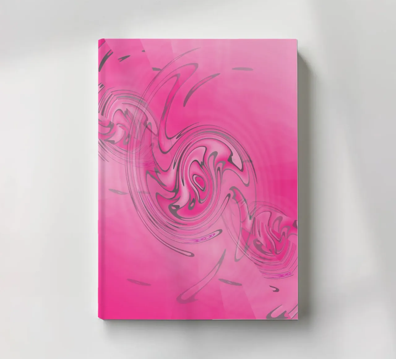Abstract pink twisted pattern notebook by Something for you