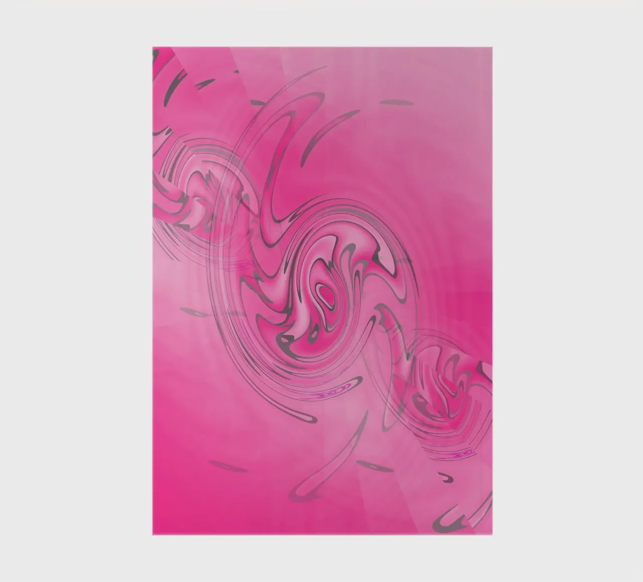 Abstract pink twisted pattern notebook by Something for you