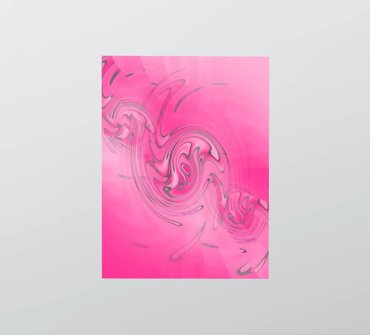 Abstract pink twisted pattern sticker by Something for you