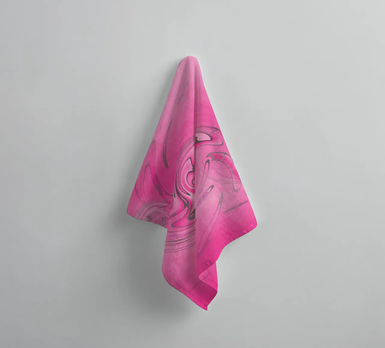 Abstract pink twisted pattern towel by Something for you
