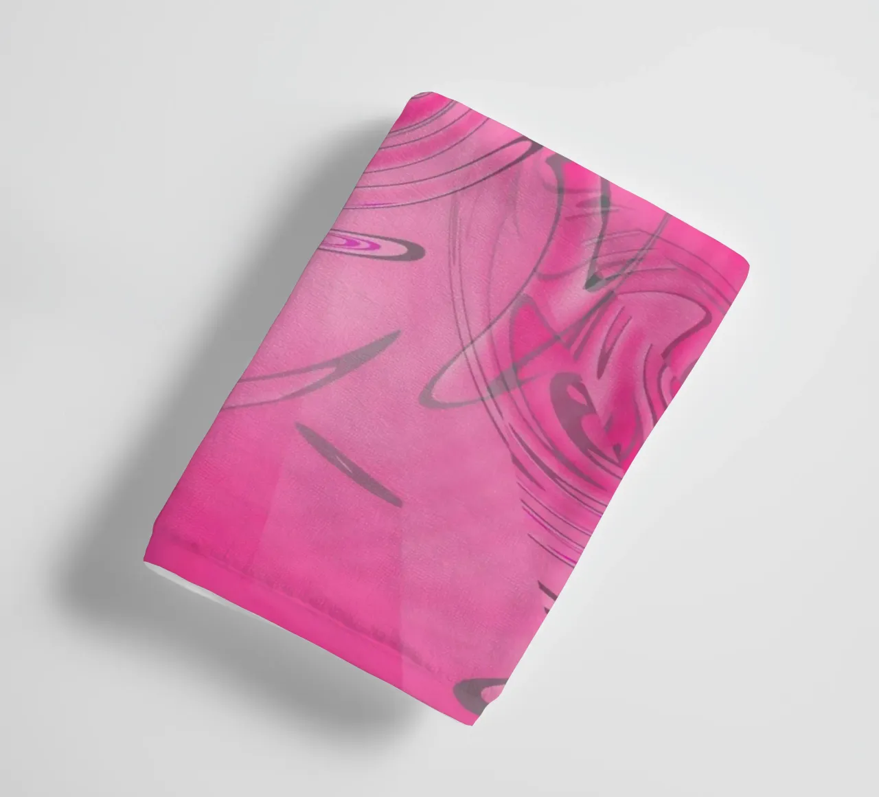 Abstract pink twisted pattern towel by Something for you