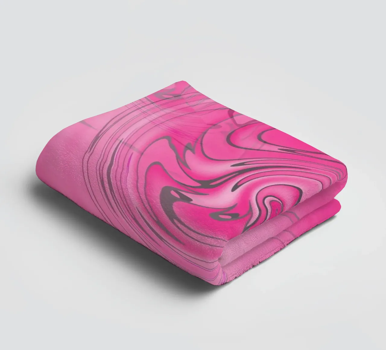 Abstract pink twisted pattern towel by Something for you