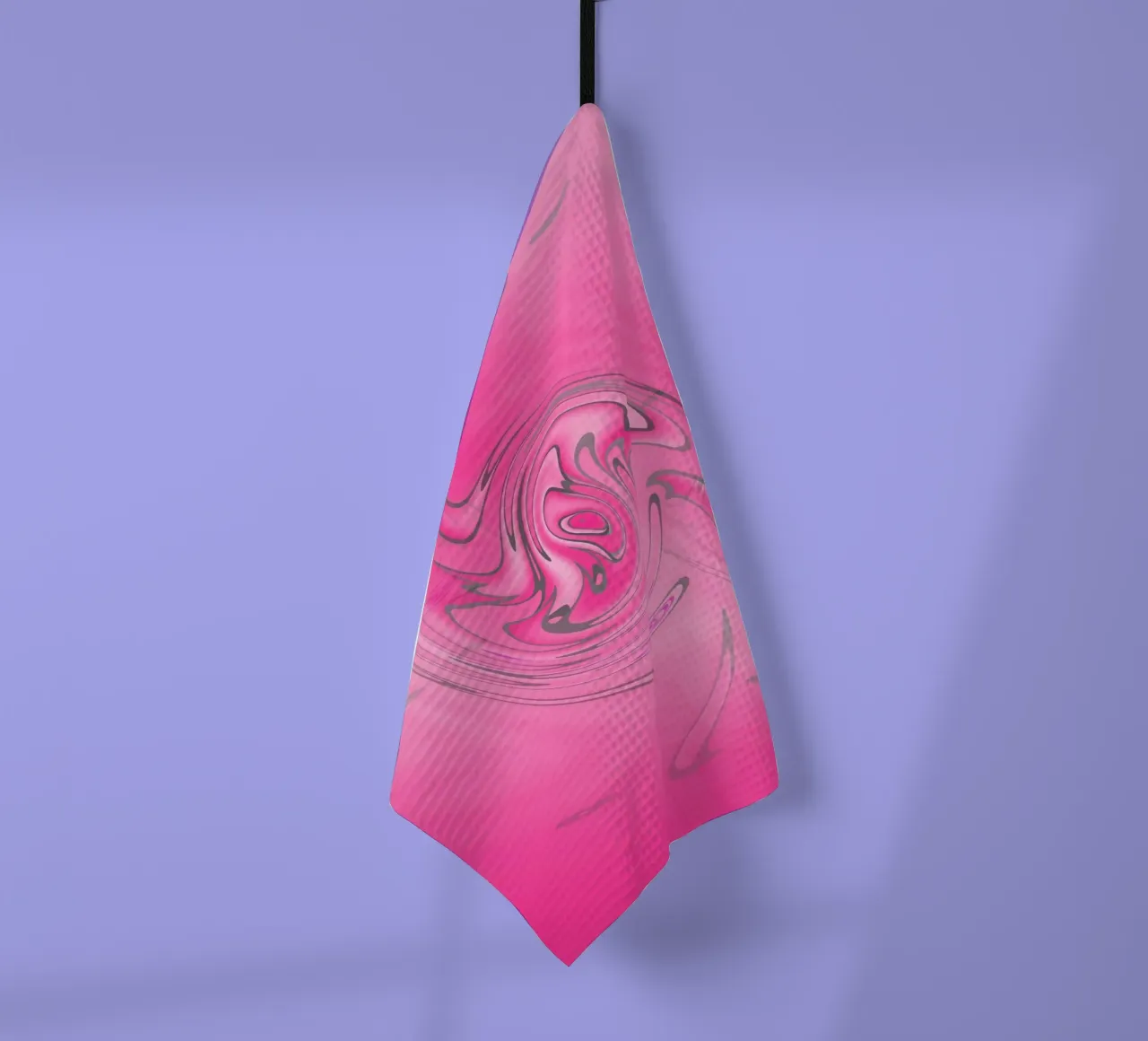 Motivo astratto rosa attorcigliato canovaccio da cucina da Something for you