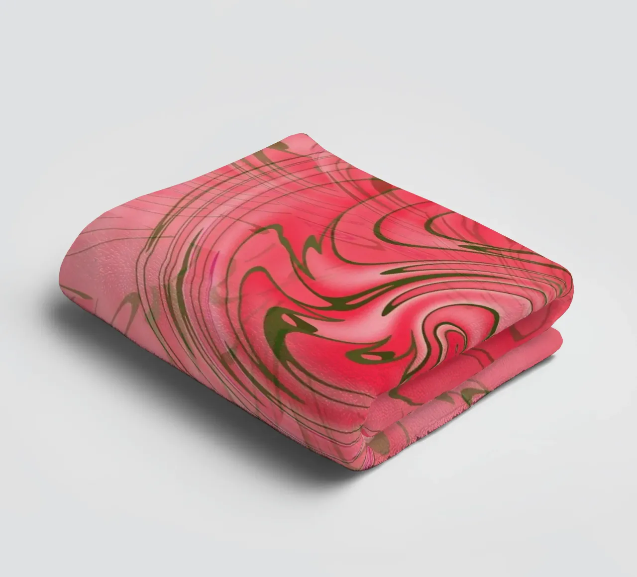 Abstraktes rotes verdrehtes Muster Handtuch von Something for you