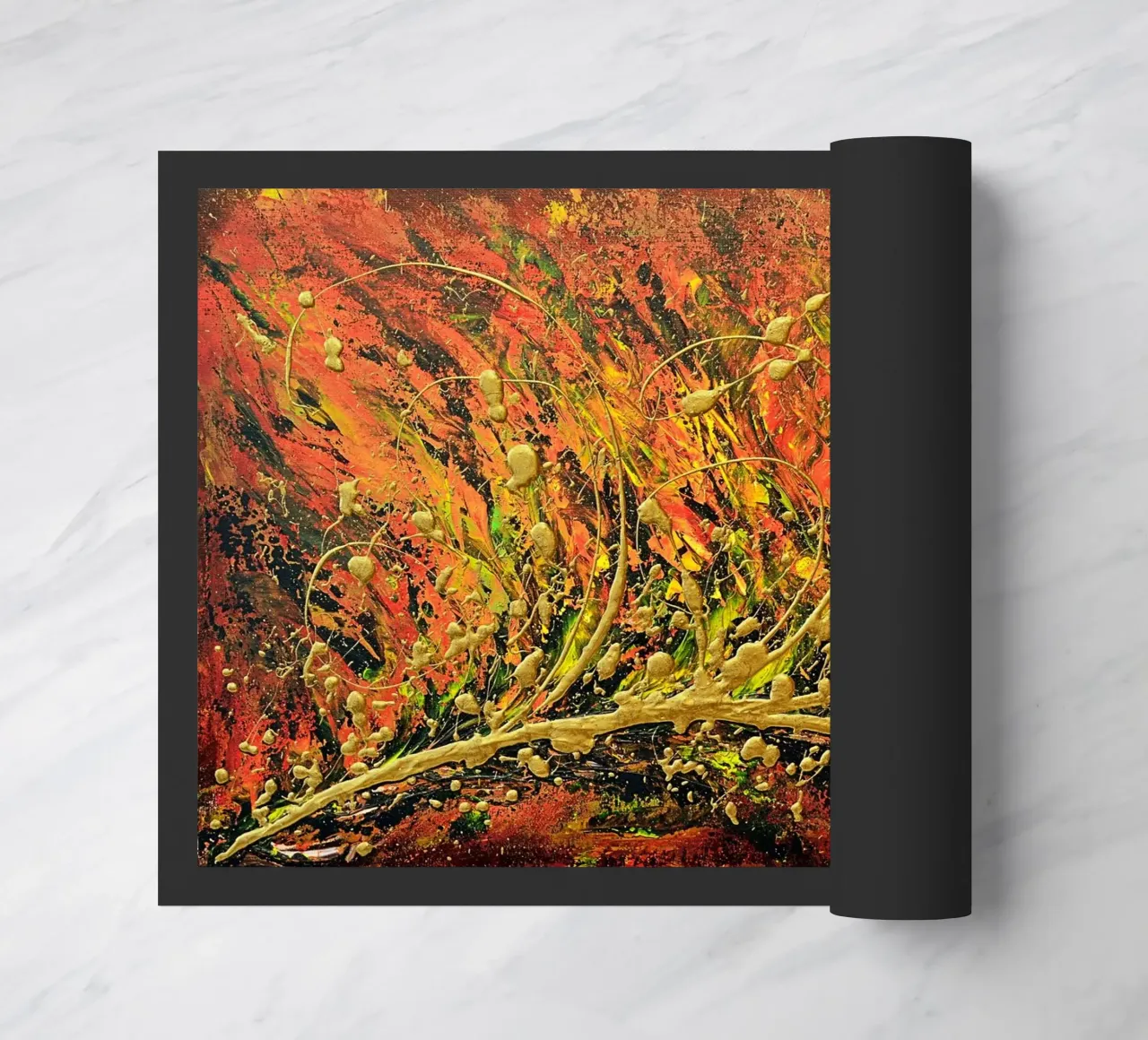 AUTUMN SYMPHONY zerbino da Thierry Vobmann Abstract painting