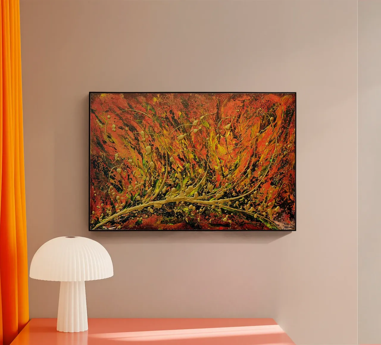 AUTUMN SYMPHONY plexiglass da Thierry Vobmann Abstract painting