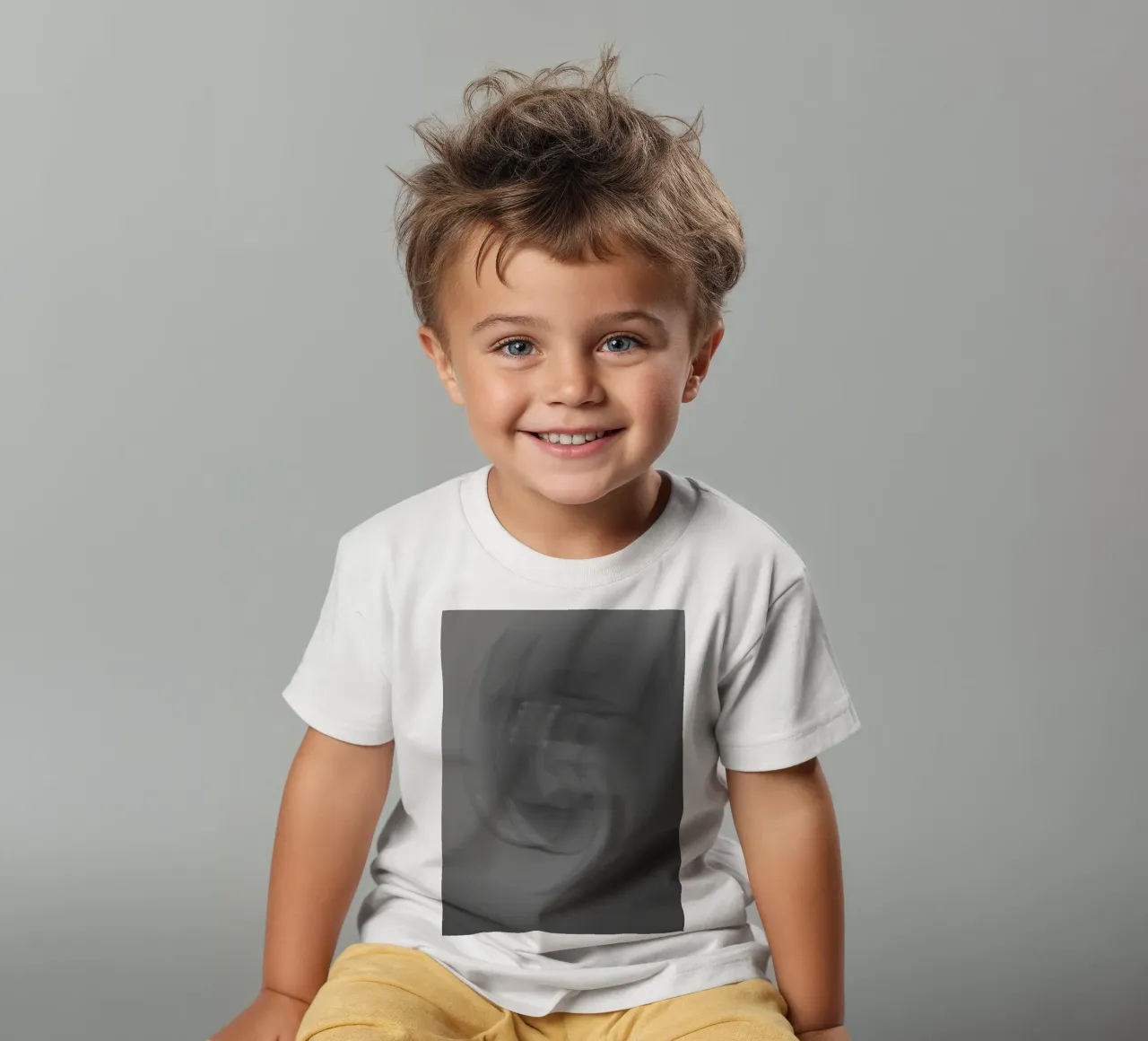 Abstract black and grey twisted pattern kids t-shirt by Something for you