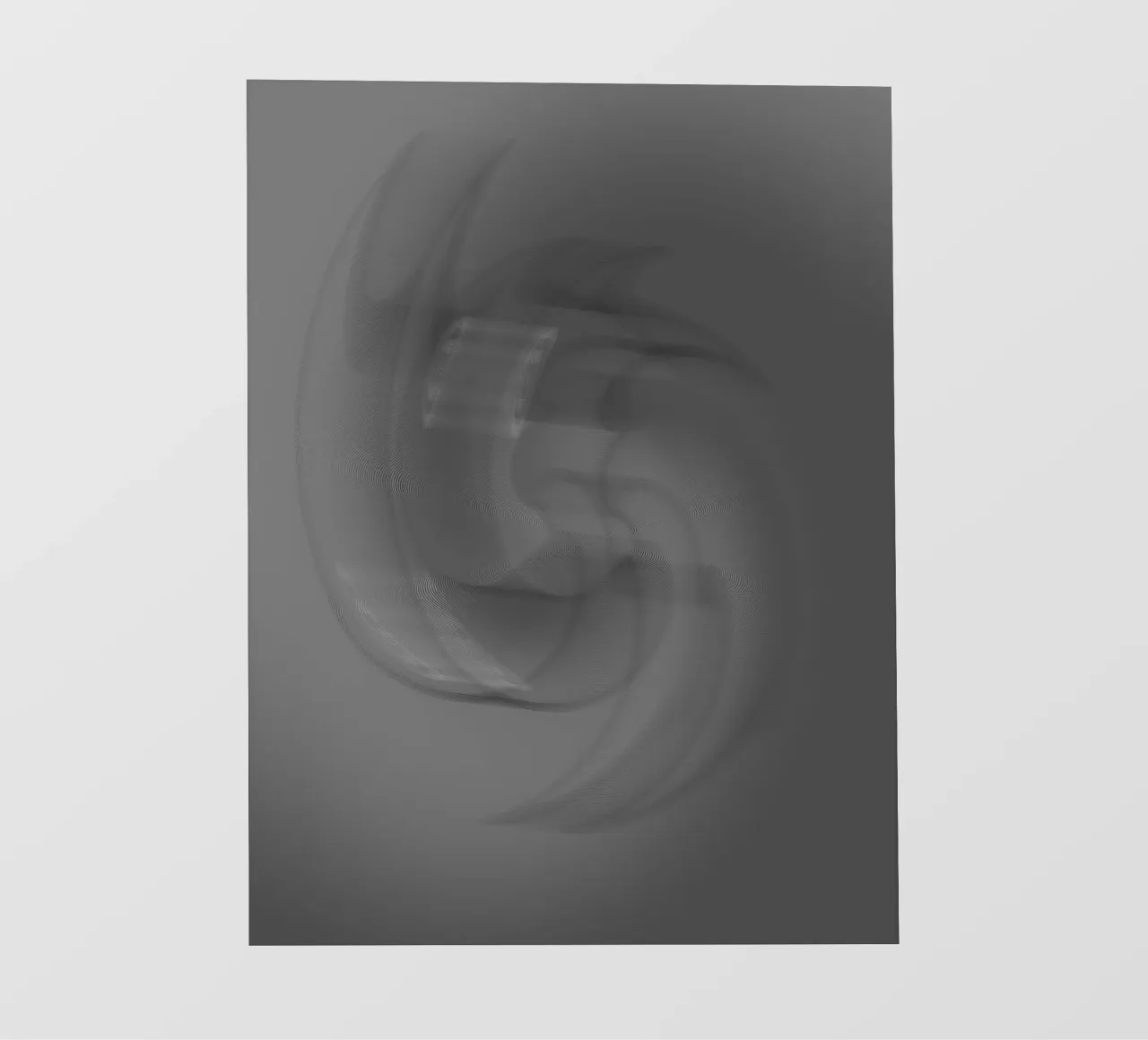 Abstract black and grey twisted pattern pvc cover by Something for you