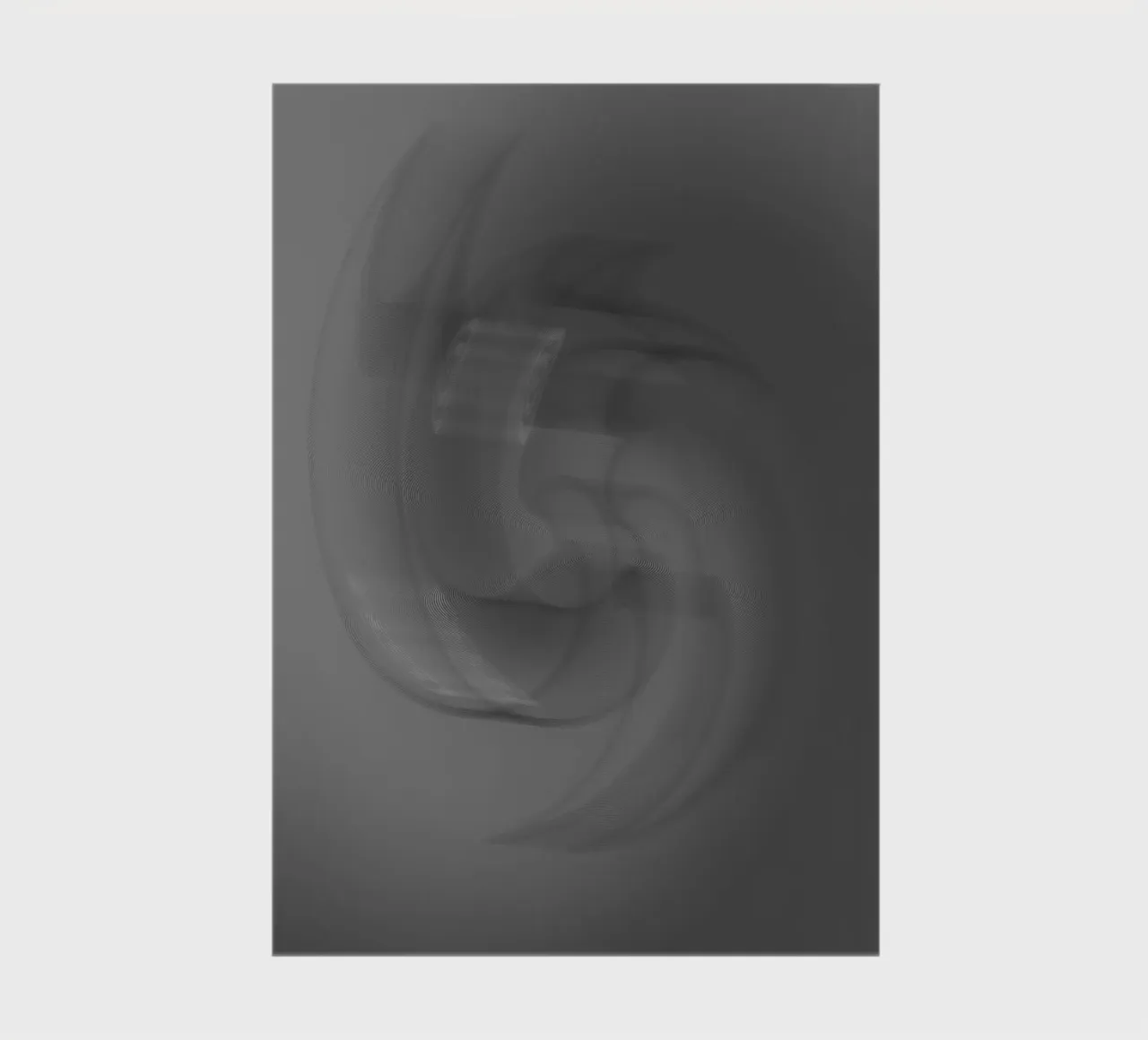 Motivo astratto a tortiglione nero e grigio diario da Something for you