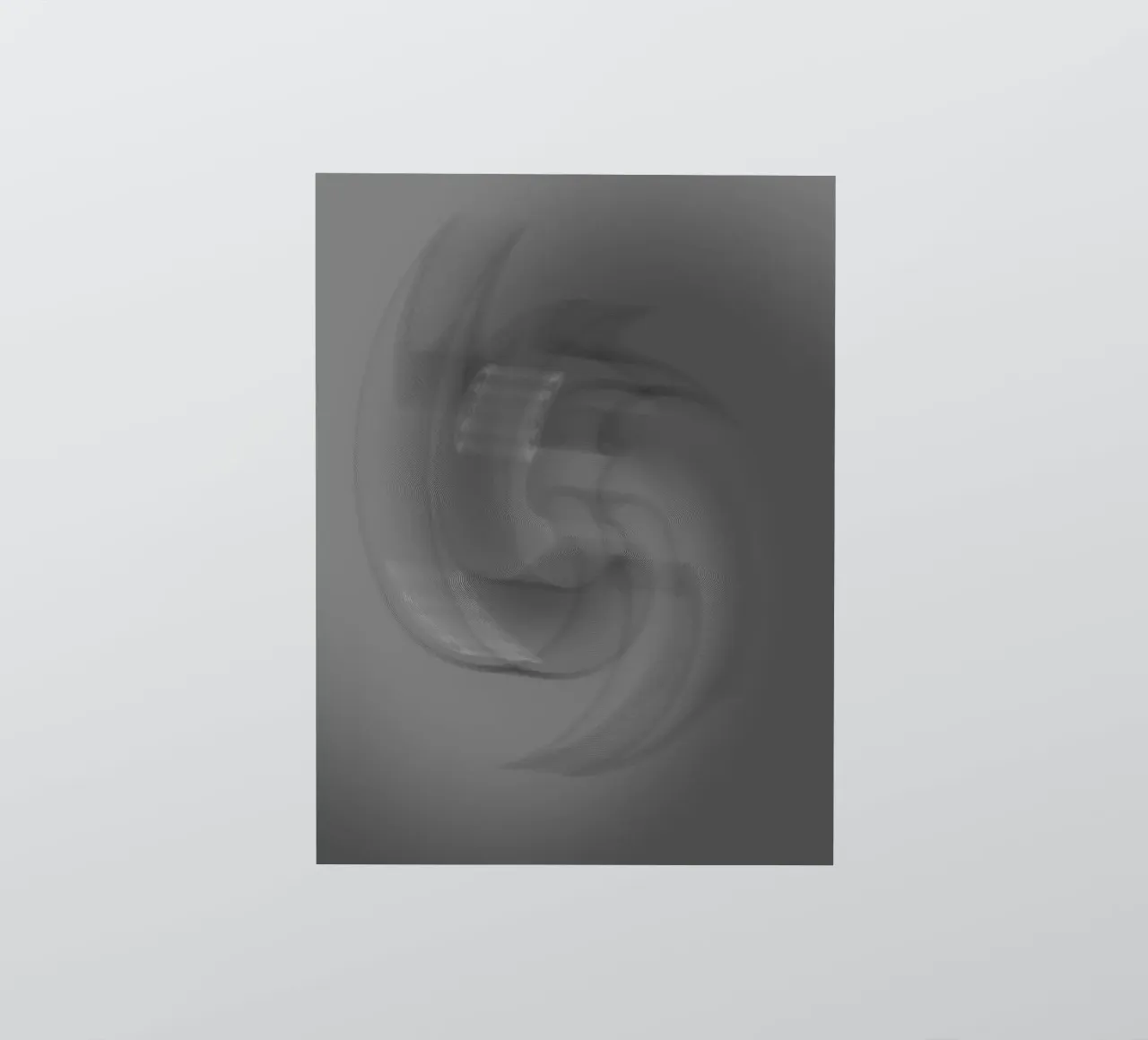 Abstract black and grey twisted pattern sticker by Something for you