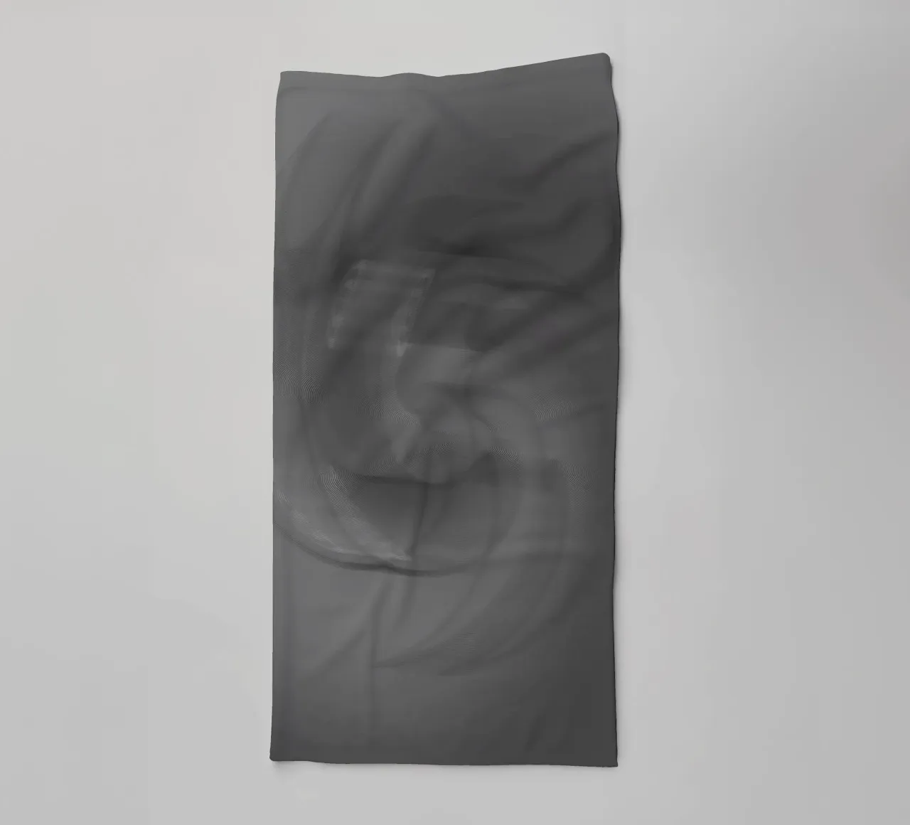 Motivo astratto a tortiglione nero e grigio asciugamano da bagno da Something for you