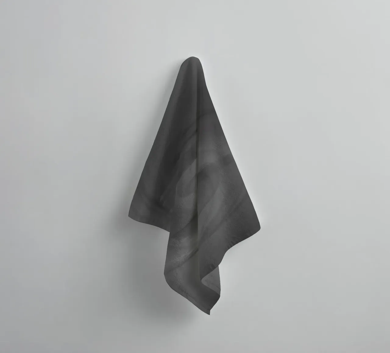 Motivo astratto a tortiglione nero e grigio asciugamano da bagno da Something for you