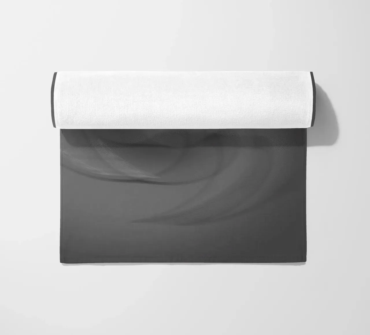Abstract black and grey twisted pattern beach towel by Something for you