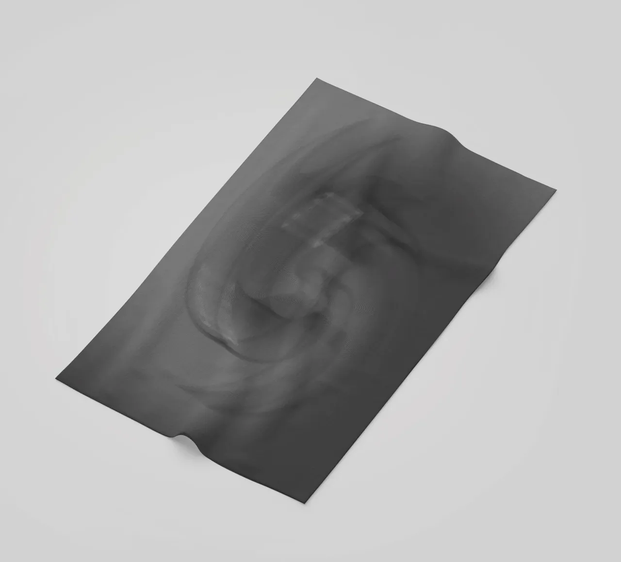 Abstract black and grey twisted pattern beach towel by Something for you