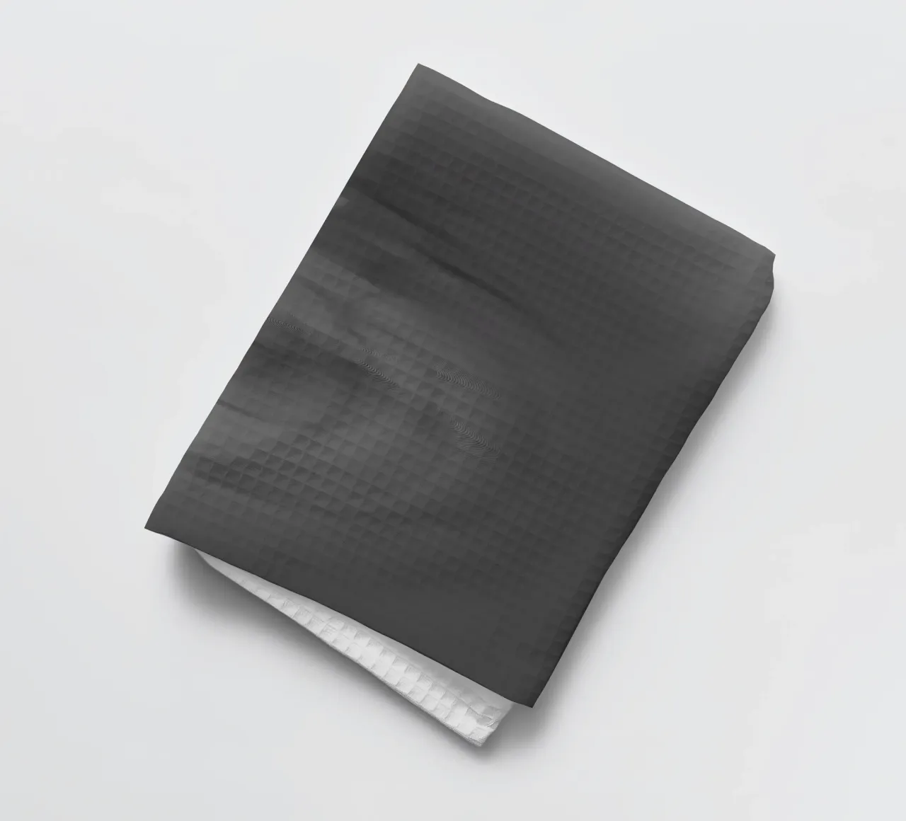 Abstract black and grey twisted pattern tea towel by Something for you