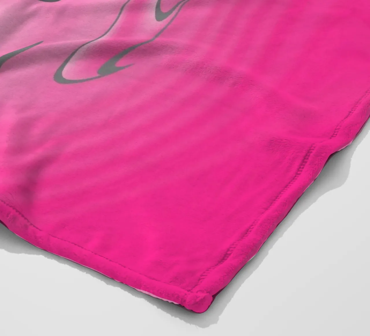 Abstract pink twisted pattern fleece blanket by Something for you