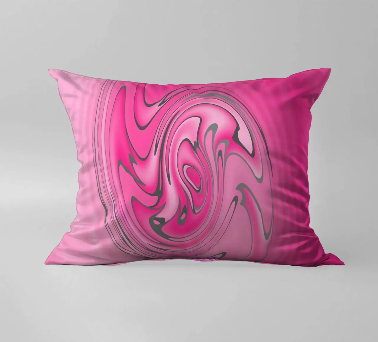 Abstract pink twisted pattern decorative cushion by Something for you