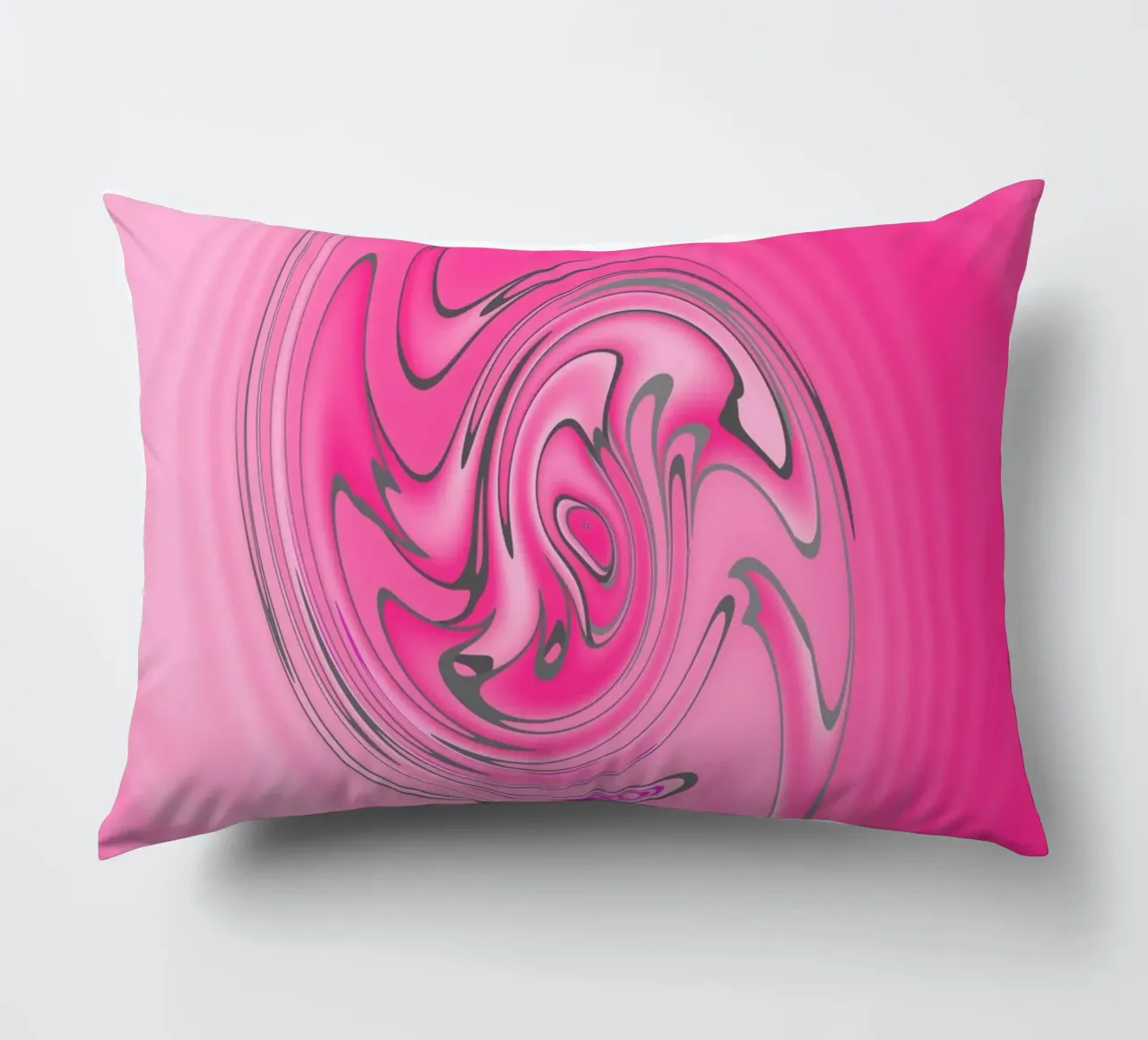 Abstract pink twisted pattern decorative cushion by Something for you