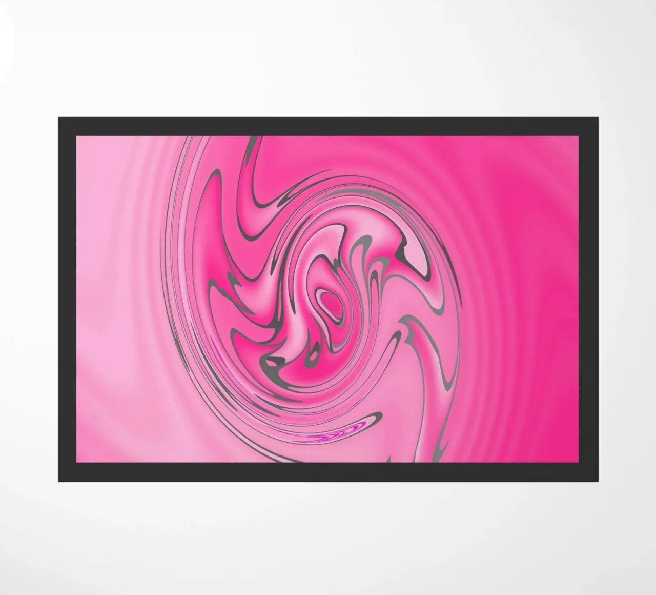 Abstract pink twisted pattern doormat by Something for you